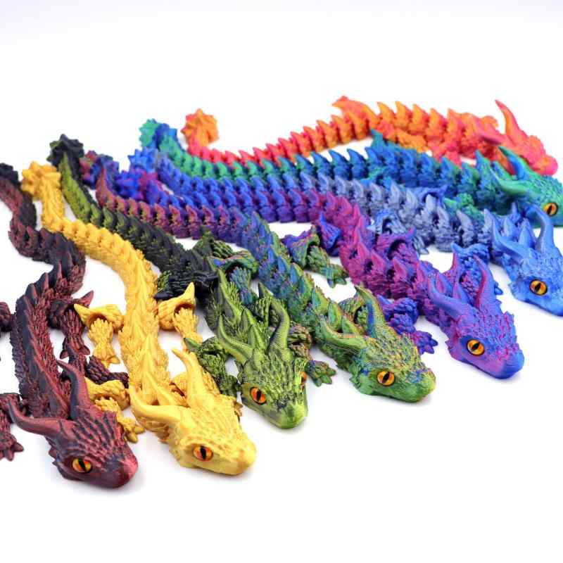 置物 3Dプリント 関節式 鱗甲竜 大型角 ドラゴンエッグ 可動式 リアル オブジェ イースター 飾り PLA製 ギフト インテリア 多色展開(x2)