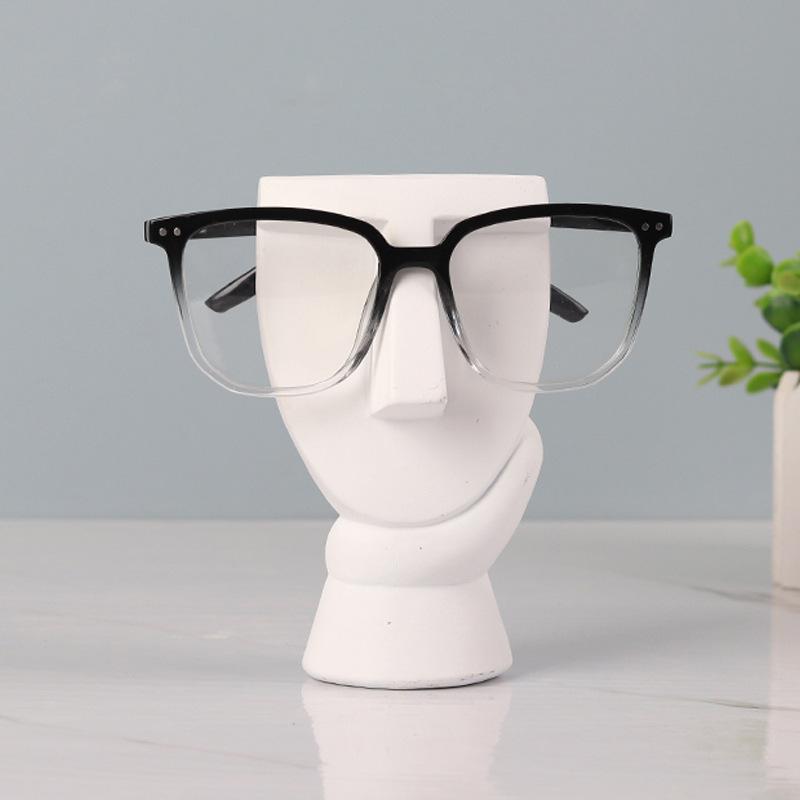 眼鏡スタンド 人物モチーフ ユニーク かわいい 卓上 メガネ置き ディスプレイ オブジェ 飾り インテリ..