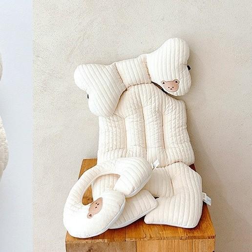 ベビーカー チャイルドシート用 クッション ベビー 子供用 幼児 1歳 2歳 3歳 厚手 コットン スポンジ ..