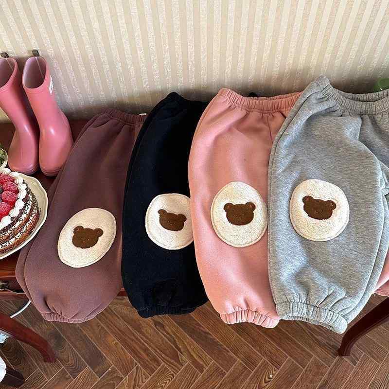 子供服 パンツ 男の子 女の子 キッズ 冬物 スウェットパンツ 裏起毛 厚手 あったか 防寒 ウエストゴム ..