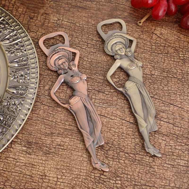 栓抜き 亜鉛合金製 メタルクラフト レトロ ヨーロピアン セクシー 女性 ボトルオープナー ビール開栓器..