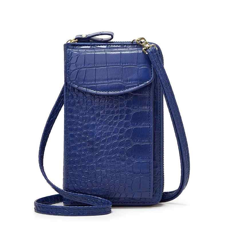 スマホショルダー レディース クロコダイル柄 斜めがけ ワンショルダー 大容量 小銭入れ カードケース PUレザー 縦型スクエア ファスナー マグネットボタン シンプルカジュアル 普段使い お出かけ ワインレッド ブルー グリーン ピンク グレー