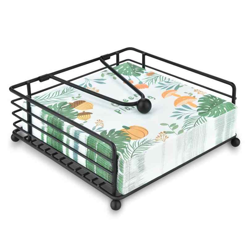 ティッシュケース アイアン製 鉄 スクエア 正方形 ホテル カフェ レストラン 飲食店 店舗 業務用 食卓..