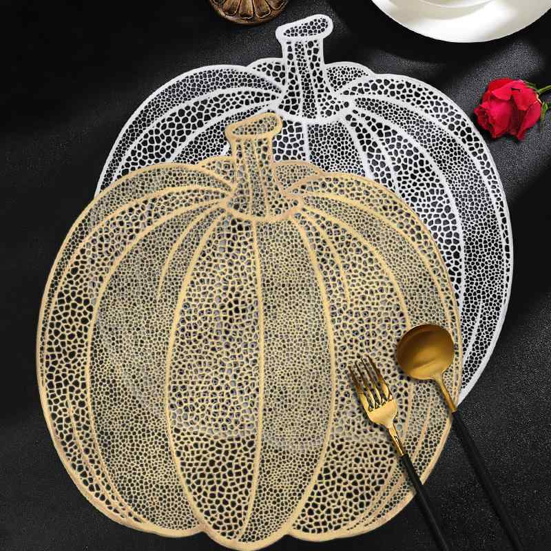 ランチョンマット 北欧風 ハロウィン パンプキン おしゃれ クリエイティブデザイン PVC 防水 丸洗い 耐..