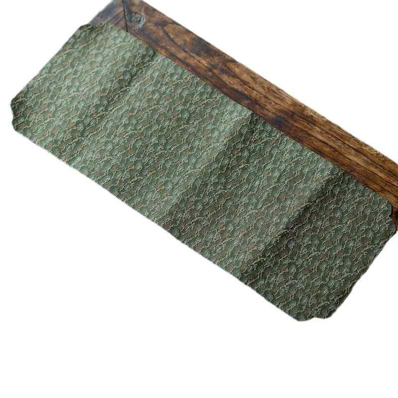 茶席 防水 乾式 両面 綿麻 モダンチャイニーズ 禅風 ライトラグジュアリー 茶マット 茶敷き テーブルラ..