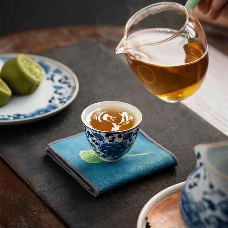 茶巾 厚手 吸水性 速乾 高品質 国風 中華風 ミニ 茶道 茶席用 茶器お手入れ 布製 タオル 布巾 クロス 敷物