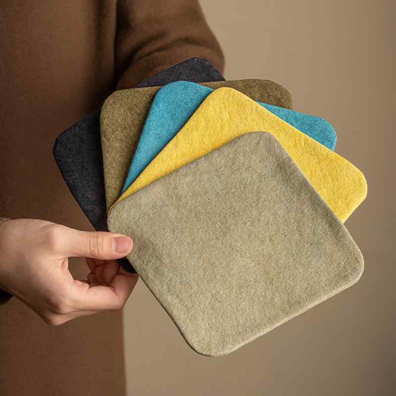 茶巾 布製 厚手 吸水性 速乾 柔らかい 高級感 新中華風 モダン 茶器用 茶道具 ティーマット ふきん タオル 養壺巾 絞り染め スクエア 小型 来客用 普段使い インテリア雑貨