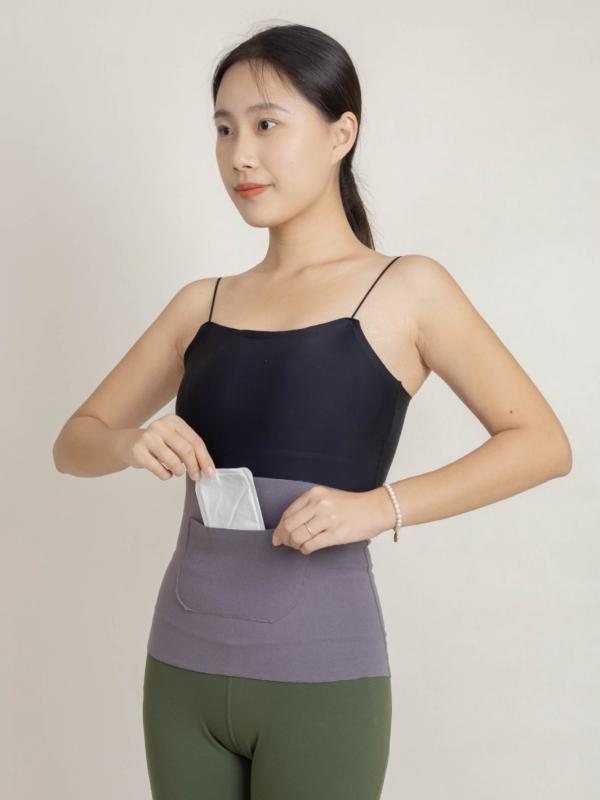 腰サポーター 男女兼用 あったか 高機能保温素材 徳絨 ダブルポケット付き 防寒 冷え対策 お腹 温め 腰ベルト 産後 マタニティ 普段使い