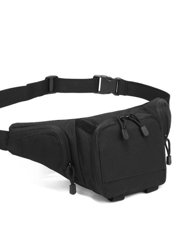 ウエストポーチ ユニセックス アウトドア タクティカル 収納 多機能 ポータブル シークレット ボディバッグ 撥水 オックスフォード生地 軽量 耐久性 通気性 旅行 登山 黒 カーキ