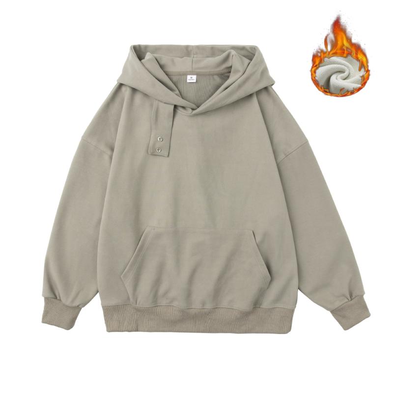 パーカー レディース 秋冬 シェニール 裏起毛 ゆったり 無地 グレー ブラック ベージュ フード付き プルオーバー パッチワーク パフスリーブ スウェット あったか 防寒 カジュアル 普段使い