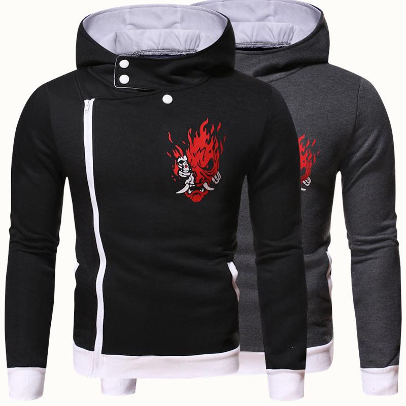 パーカー メンズ スウェット 春秋 裏起毛 ジップアップ フード付き 前開き プリント柄 トップス カジュ..