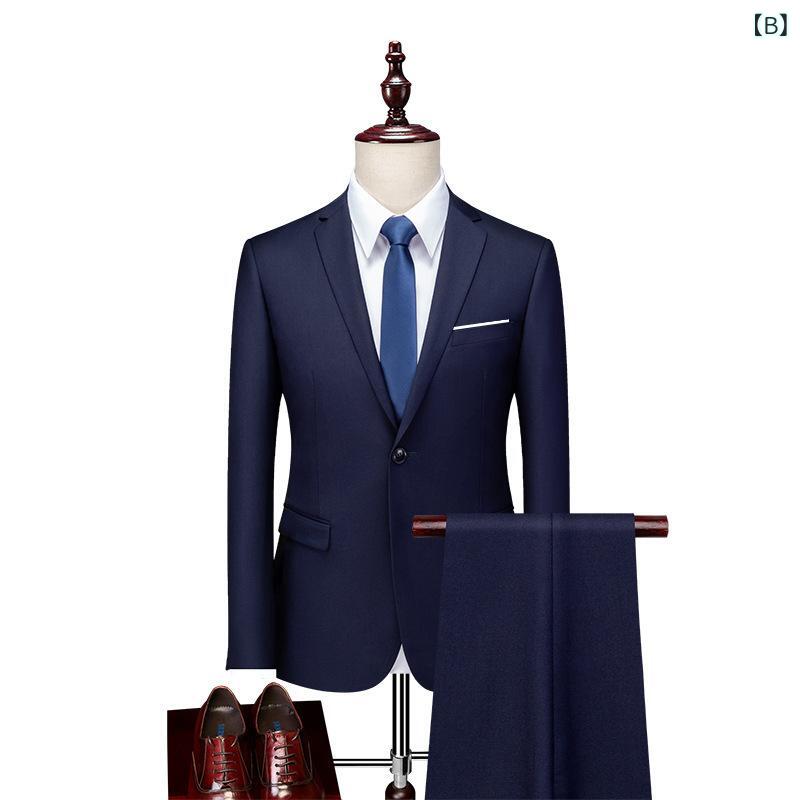 メンズ スーツ セットアップ ビジネス フォーマル オフィス 通勤 営業 スリム 細身 おしゃれ 2点セット 春夏 ポリエステル 麻混 紳士服