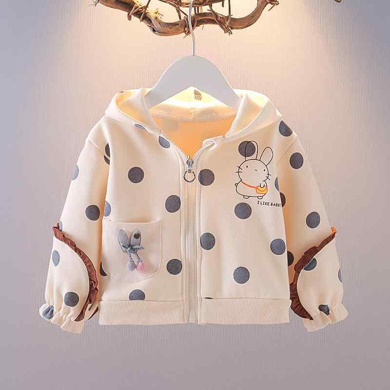 ジャケット ベビー 女の子 子供服 アウター 秋冬 裏起毛 フード付き コットン 綿 ジップアップ 長袖 キ..
