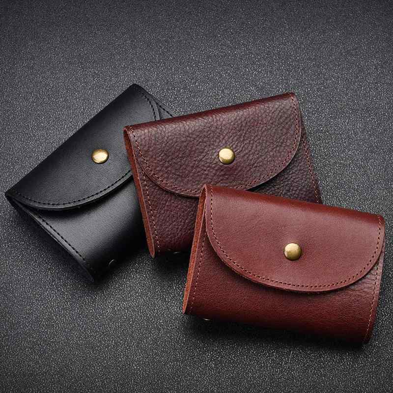 カードケース 男女兼用 本革 牛革 クレイジーホースレザー レトロ感 名刺入れ ハンドメイド 2つ折り 大..