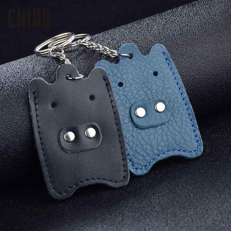 キーホルダー 男女兼用 ミニ キャラクター かわいい 本革 牛革 非接触 ICカード カードケース パスケー..