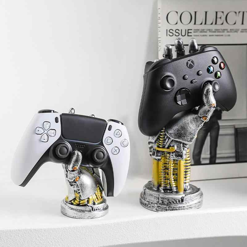 ゲームコントローラースタンド サイバーパンク メカハンド ロボットアーム 卓上整理 ディスプレイ リビ..