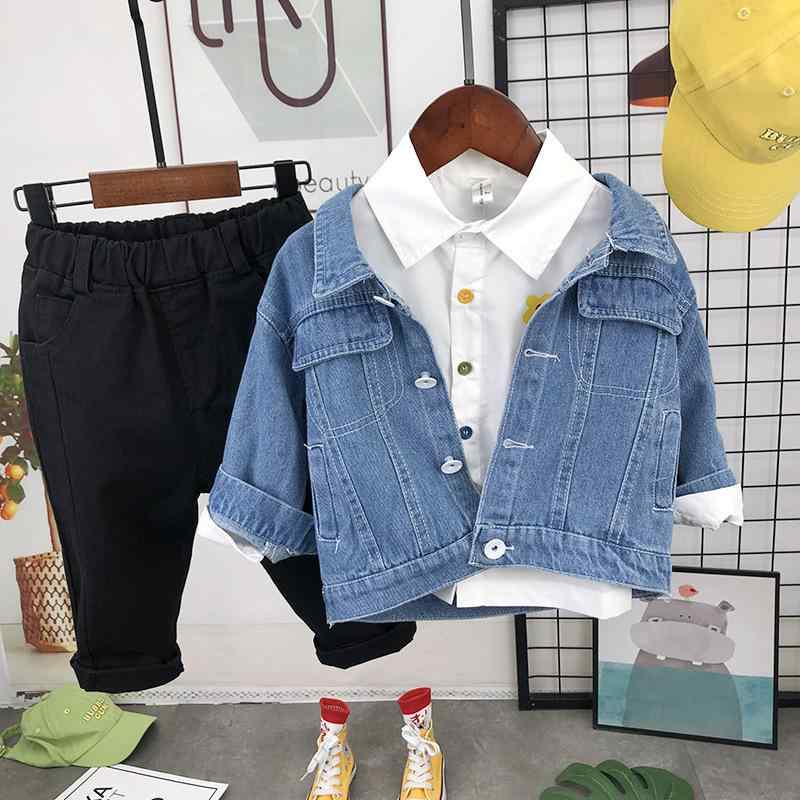 ジャケット 男の子 キッズ 幼児 デニムジャケット ジージャン 春秋 ショート丈 襟付き シングルボタン ..