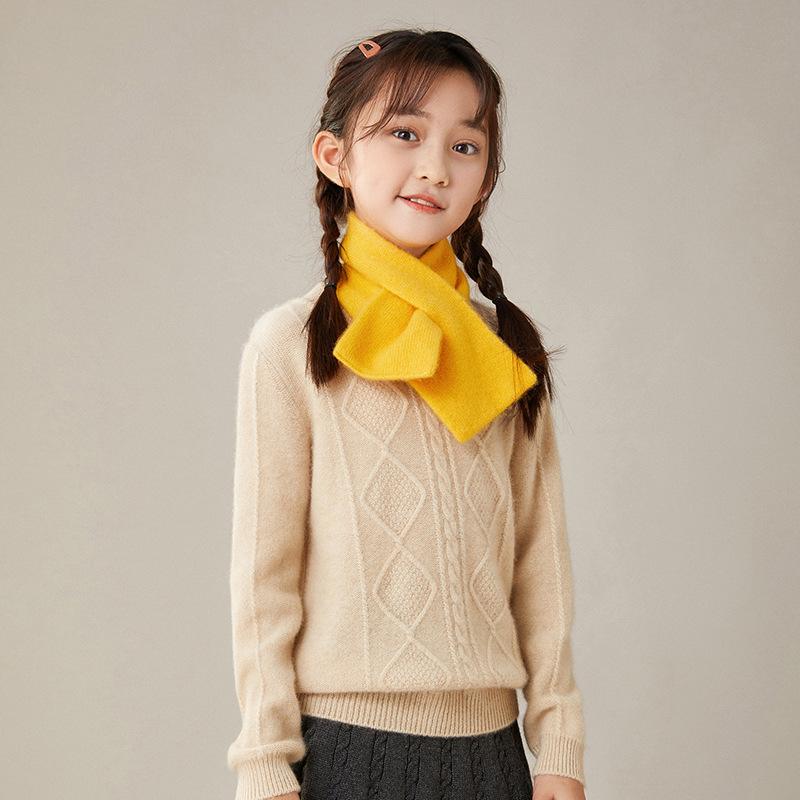 マフラー キッズ ベビー 子供用 男の子 女の子 韓国風 ファッション おしゃれ 秋冬 防寒 カシミヤ ニッ..