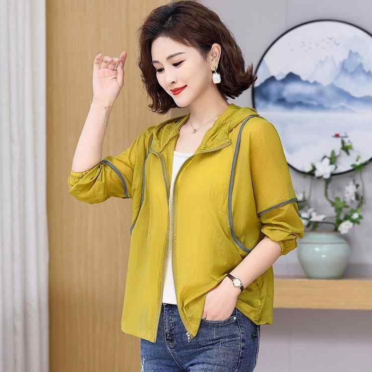 パーカー レディース ミセス シニア向け UVカット 紫外線対策 長袖 薄手 軽量 通気性 涼しい アウトドア カジュアル 春夏 羽織り