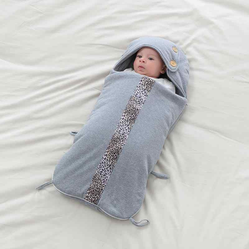 スリーパー 新生児 ベビー 0歳 1歳 モロー反射防止 おくるみ 繭型 ぐっすり安眠 包み込み型 秋冬 厚手 純綿 コットン 防寒対策 快適 グレー ピンク