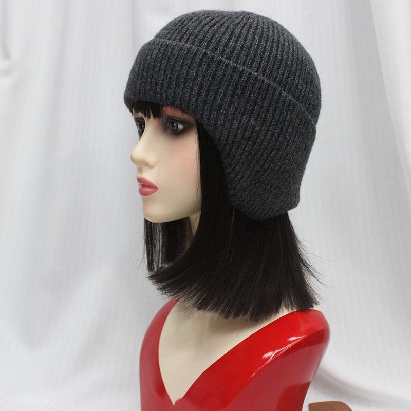 ニット帽 キッズ 韓国風 インスタ風 個性派 甘辛ミックス おしゃれ シンプル 毛糸製 秋冬春 普段使い お出かけ 通園 通学 防寒 あたたかい かわいい 黒 チョコ ピンク マルチカラー(x2)