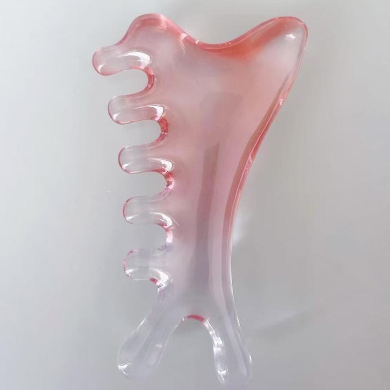 頭皮ケアブラシ 4WAY多機能 経絡 ツボ押し かっさ イルカ型 樹脂製 ベビーピンク 血行促進 リラックス ..