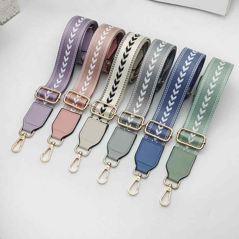 バッグ ショルダーストラップ レディース 女性用 ナイロン 矢印柄 ワンショルダー 斜め掛け 長さ調整可..