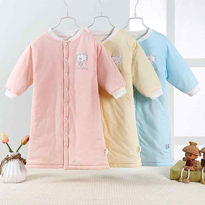 スリーパー パジャマ ベビー キッズ 赤ちゃん 男女兼用 ロンパース カバーオール バスローブ ガウン 純綿 コットン100% 保温 あったか 薄手 厚手 春秋冬 寝巻き 部屋着