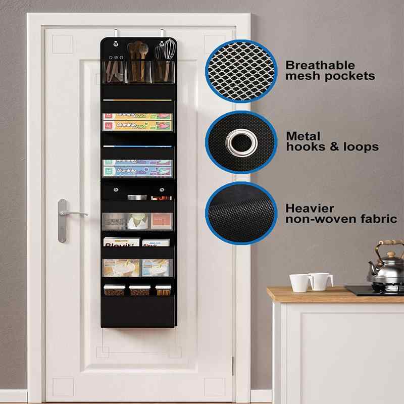 ウォールポケット ドア裏 ハンギング収納 吊り下げ収納 不織布製 立体型 大容量 玄関 リビング クロー..
