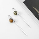 しおり 北欧風 メタル ストーン ブックマーク 高級感 上品 エレガント おしゃれ 学生 読書 ステーショナリー リーディングアクセサリー ギフト 贈り物 記念...