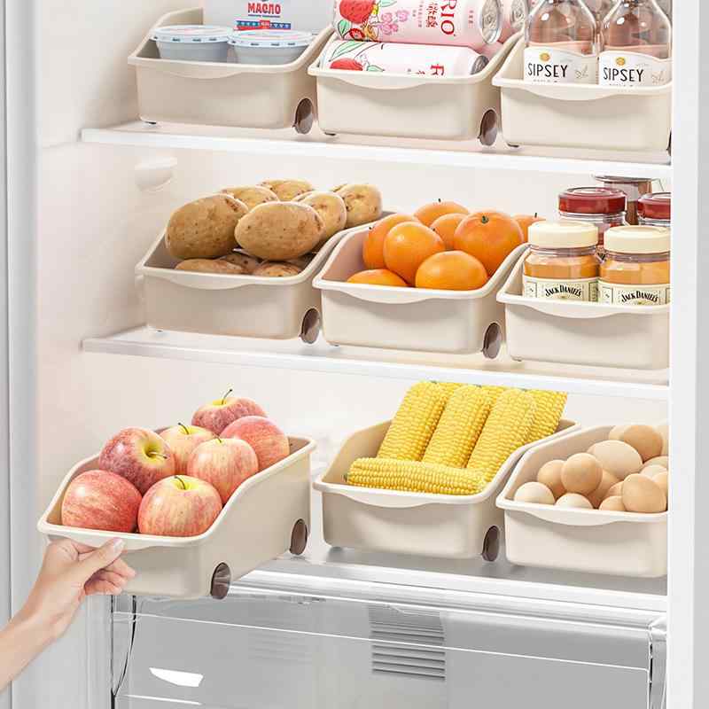 収納ボックス 厚手 PP キャスター付き キッチン 冷蔵庫 戸棚 リビング 寝室 クローゼット 調味料 雑貨 ..