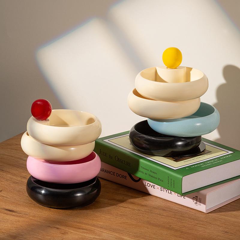 ジュエリーボックス アクセサリーケース 小物入れ 多層 回転式 大容量 卓上収納 コスメ 化粧品収納 寝..