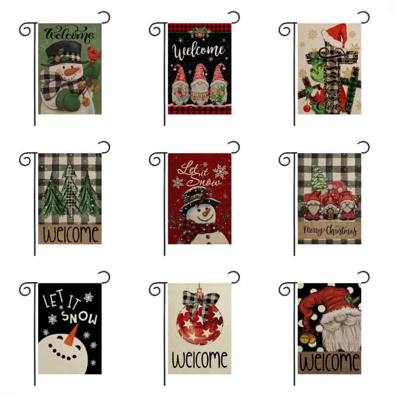 旗 クリスマス ガーデンフラッグ 庭 庭園 屋外 アウトドア デコレーション パーティー イベント 祝日 ..