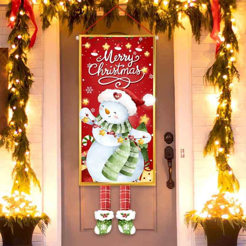 タペストリー クリスマス 雪だるま かわいい 背景装飾 屋外 撮影用 ウォールデコレーション ポリエステ..