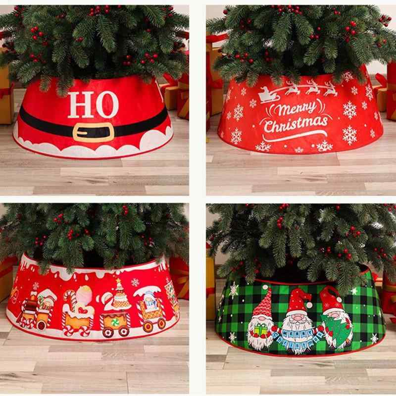 クリスマスツリースカート 立体サンタクロース 足元カバー 円形 モダン おしゃれ 布製 雪だるま 妖精 ..