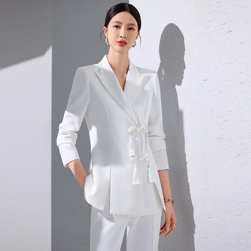 セットアップ レディース 女性用 ジャケット スラックス パンツスタイル キャリア ビジネス オフィス ..