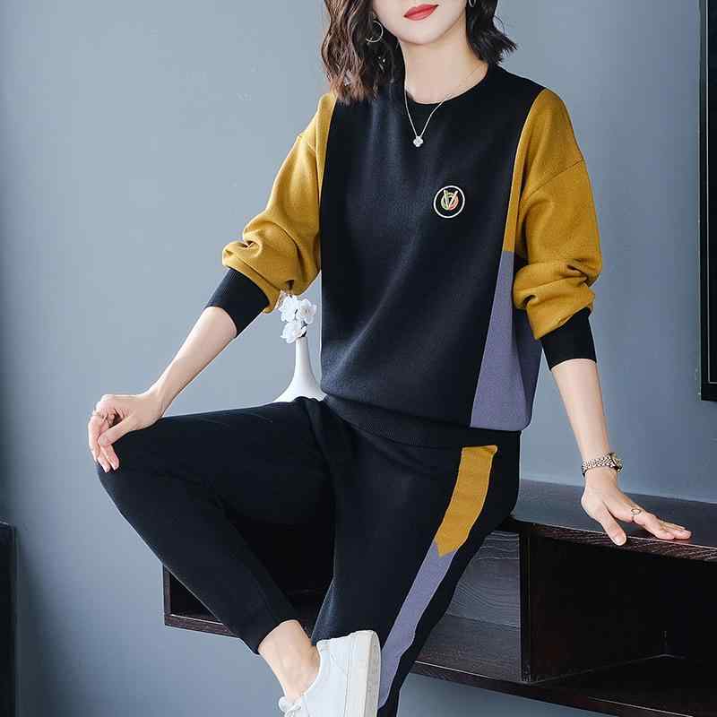 セットアップ レディース 春秋 スポーツカジュアル 大きいサイズ ゆったり 体型カバー 着痩せ効果 おし..