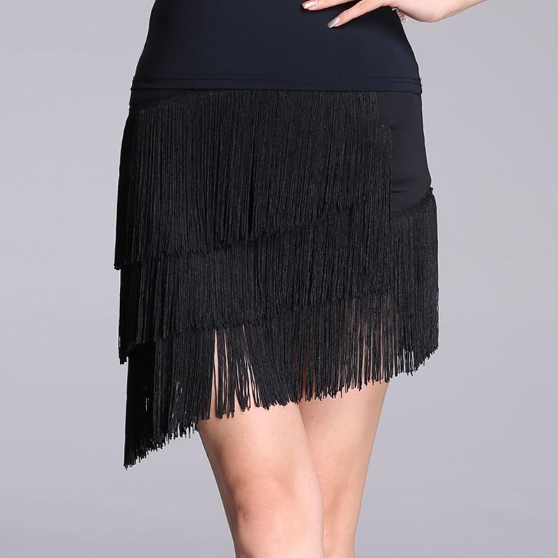 スカート レディース 大人用 ラテンダンス ダンスウェア フリンジ アシンメトリーヘム 練習着 ミニ丈 ..