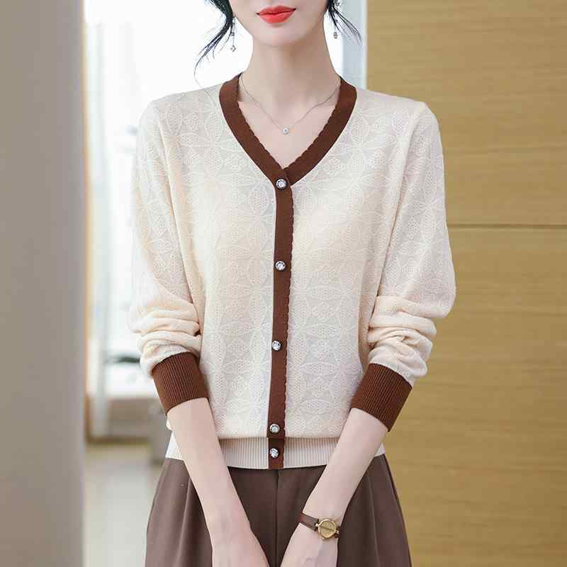 ニット レディース Vネック 長袖 プルオーバー 秋冬 ママ ミセス 若見え エイジレス 上品 おしゃれ ゆ..