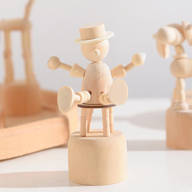 置物 北欧スタイル 木製 ミニ 小動物 オブジェ かわいい アニマル 木製ドール フィギュア おしゃれなデザイン 卓上 デスク リビング 玄関 寝室 インテリア雑貨 プレゼント