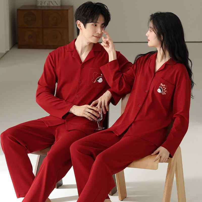 ・カテゴリ: セットアップ・生地: コットンシルク・主な素材: 綿100%・生地厚さ: 約181-200g/m²・ネックライン: 襟付き、丸首・袖丈: 長袖・パンツ丈: ロング・機能: 通気性、伸縮性、ルームウェア、保温、外出着・サイズ展開: レディース：M、L、XL、XXL、メンズ：L、XL、XXL、XXXL・スタイル: 高級感