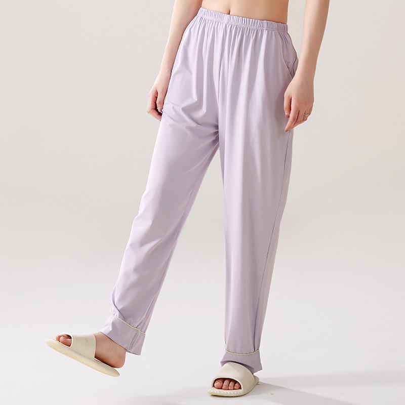 ルームパンツ レディース モダール綿混 ロング丈 春夏 薄手 接触冷感 ゆったり 大きいサイズ リラック..