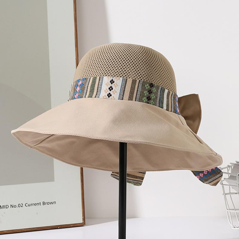 帽子 バケットハット 春夏 ファッション エスニック カジュアル 折りたたみ コンパクト UVカット つば..