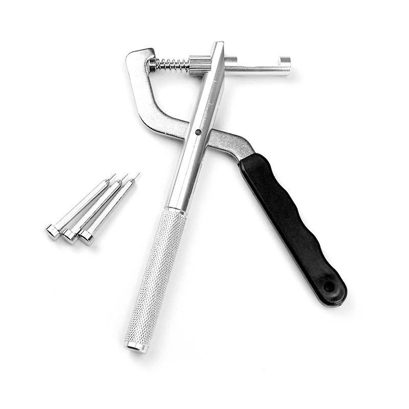 腕時計工具 バンド調整 ベルト交換 ピン抜き 裏蓋オープナー ハンドル式 高耐久性 金属製 DIY 修理 メンテナンスツール