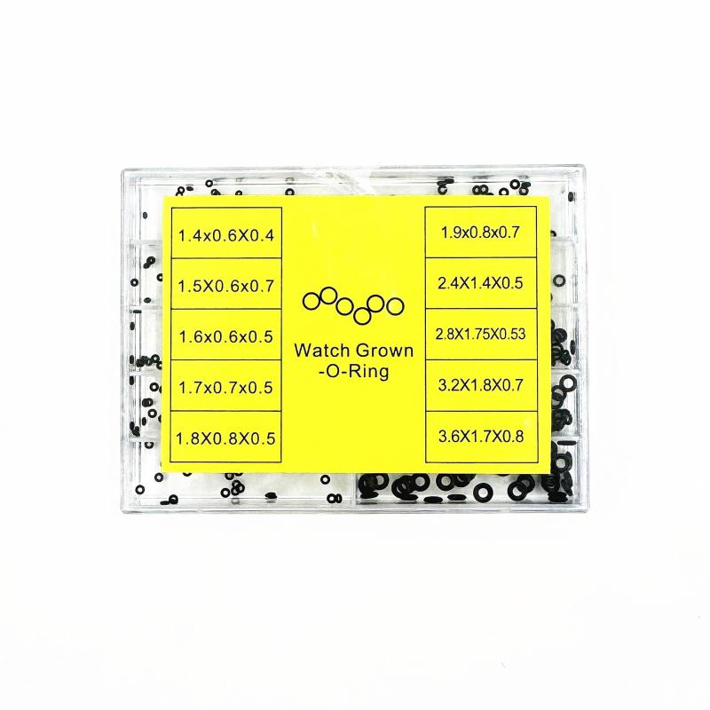 時計修理部品 リューズ 竜頭 防水 防塵 シール Oリング パッキン 金属製 10種サイズ 交換 メンテナンス..