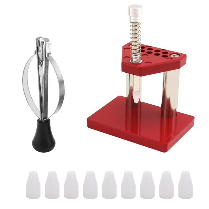 腕時計工具 片頭 時分秒針 装着 圧入 抜き取り 時計修理 メンテナンスツール 精密作業 プラスチック 合金製 プロ用