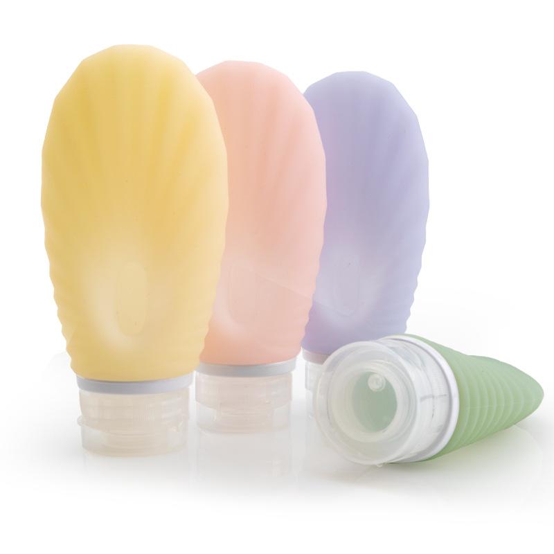 詰め替えボトル シリコン製 旅行 トラベル用 シャンプー ボディソープ 乳液 液体 小分け 携帯 空容器 6..