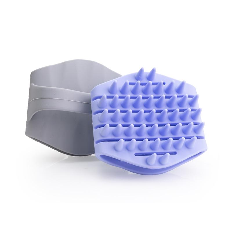 シャンプーブラシ ヘッドマッサージャー シリコン製 スカルプケア マッサージブラシ 頭皮洗浄 乾湿両用..