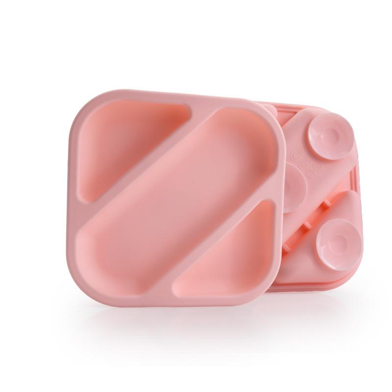ベビー食器 子供用 シリコン製 吸盤付き 滑り止め スクエア型 ボウル プレート 離乳食 幼児食 食事用 ..