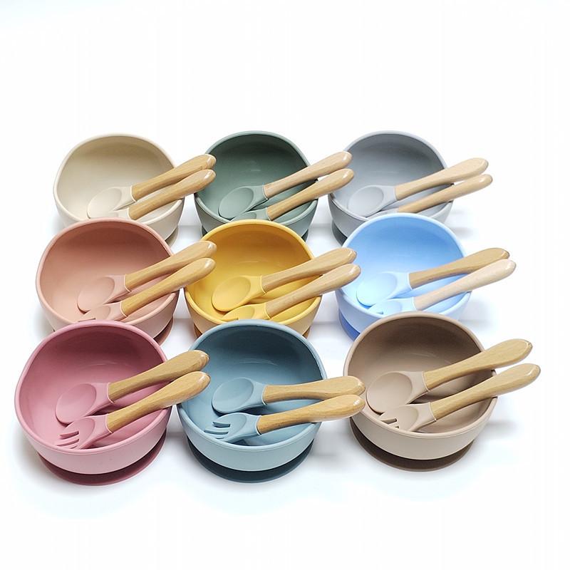 ベビー食器 赤ちゃん用 離乳食ボウル お食事皿 吸盤付き 一体型 シリコン製 食品グレード お食事練習 ..